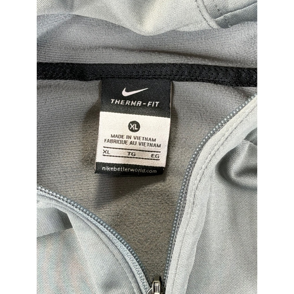 Nike Elite Therma-Fit Utah State Strength Full Zip Hoodie Mens XL Grey NCAA - Picture 6 of 11